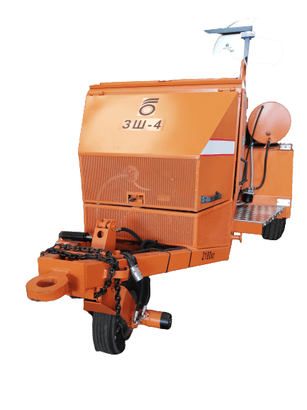 Заливщик швов ЗШ- 4 с приводным колесом и системной обогрева шланга подачи мастики